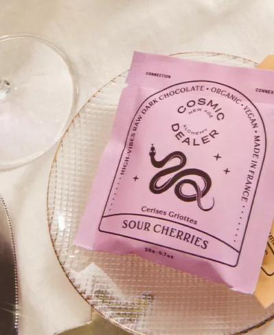 Chocolat Cerise & Purée d'Amande 20g – Image 2