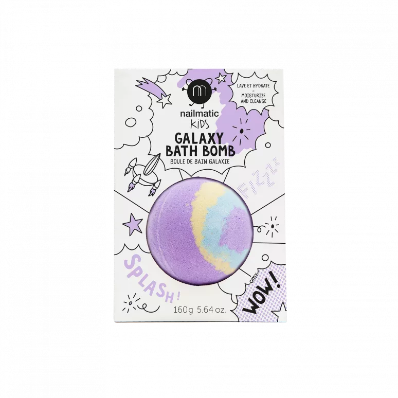 Boule de bain - Pulsar - Violet  jaune bleu