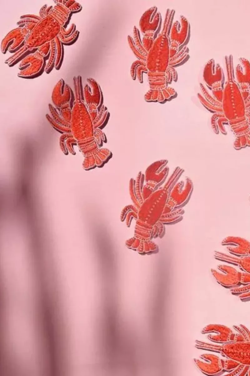 Broderie thermocollante Homard