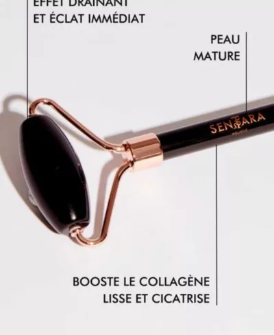 Roller Obsidienne noire - Outil de massage – Image 2