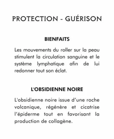 Roller Obsidienne noire - Outil de massage – Image 4