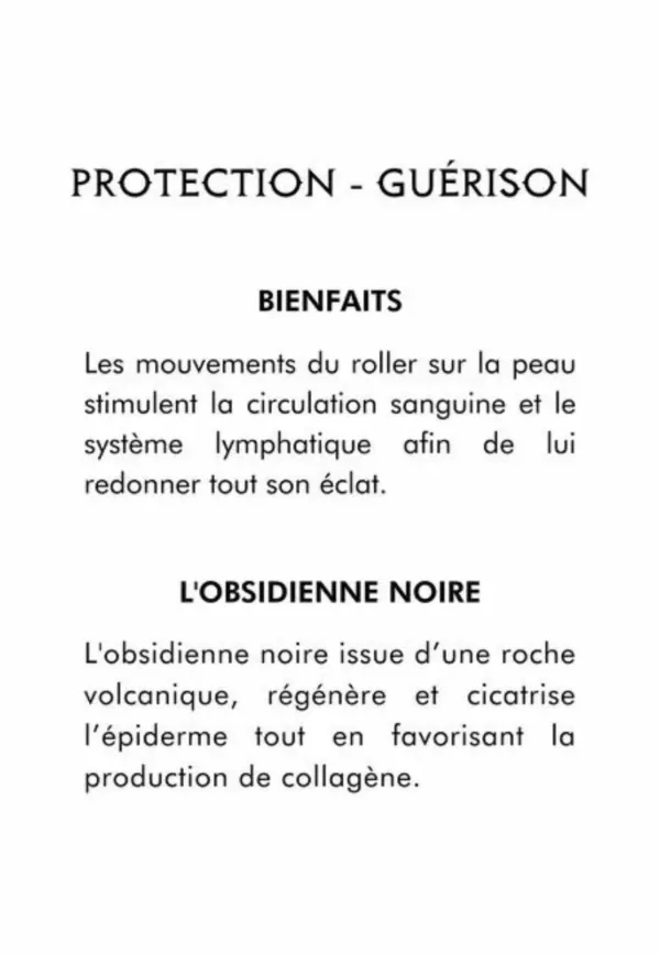 Roller Obsidienne noire - Outil de massage – Image 4