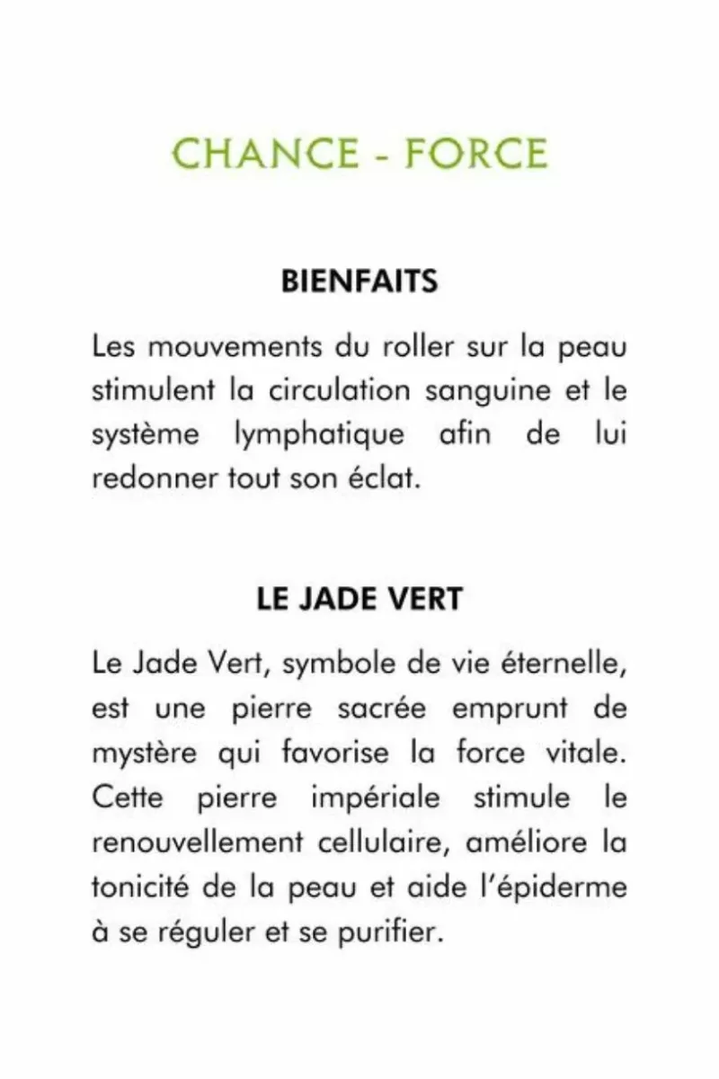 Roller Jade vert - Outil de massage