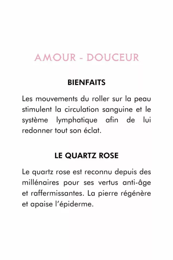 Roller Quartz Rose - Outil de massage