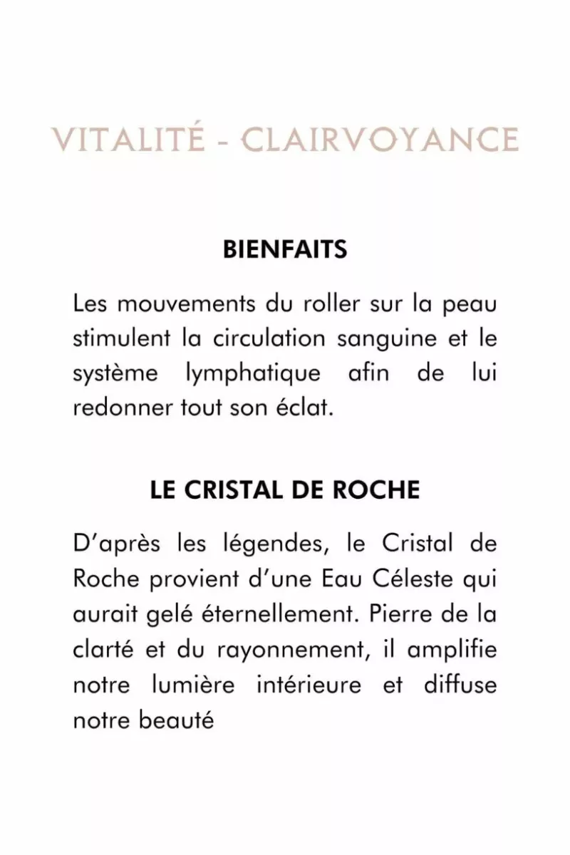 Roller Cristal de Roche - Outil de massage