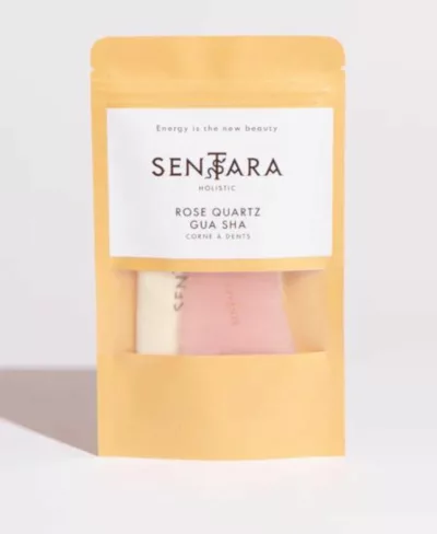 Gua Sha Corne à Dents - Quartz Rose – Image 3