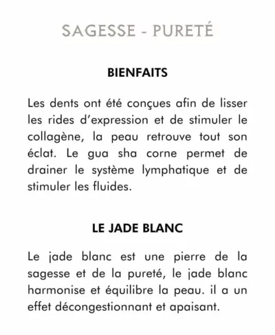 Gua Sha Corne à Dents - Jade Blanc – Image 4