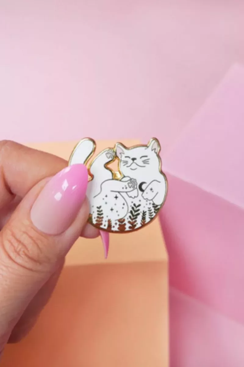 Pin's Chat Blanc