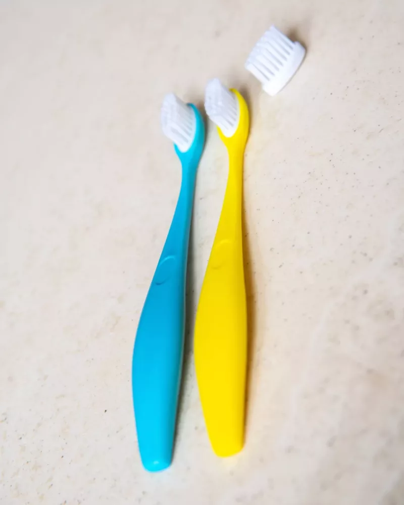 Brosse à dents écologique pour enfant - Jaune