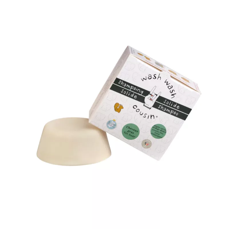 Shampoing solide pour cheveux gras