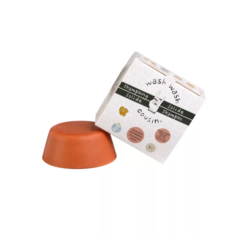 Shampoing solide pour cheveux normaux - Wash Wash Cousin!