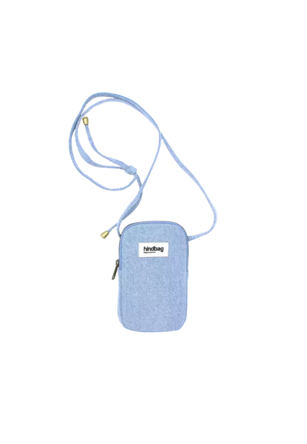 Pochette téléphone Bill - Denim bleu – Image 2