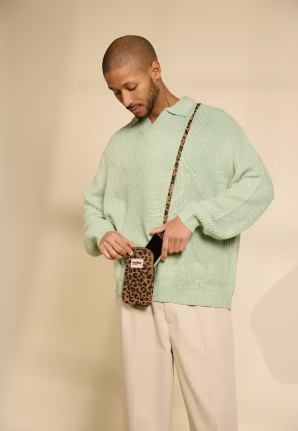 Pochette téléphone Bill - Léopard Cannelle – Image 1