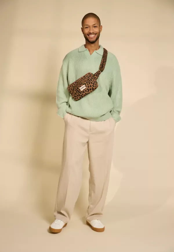 Sac banane rectangulaire Harry - Léopard cannelle – Image 1