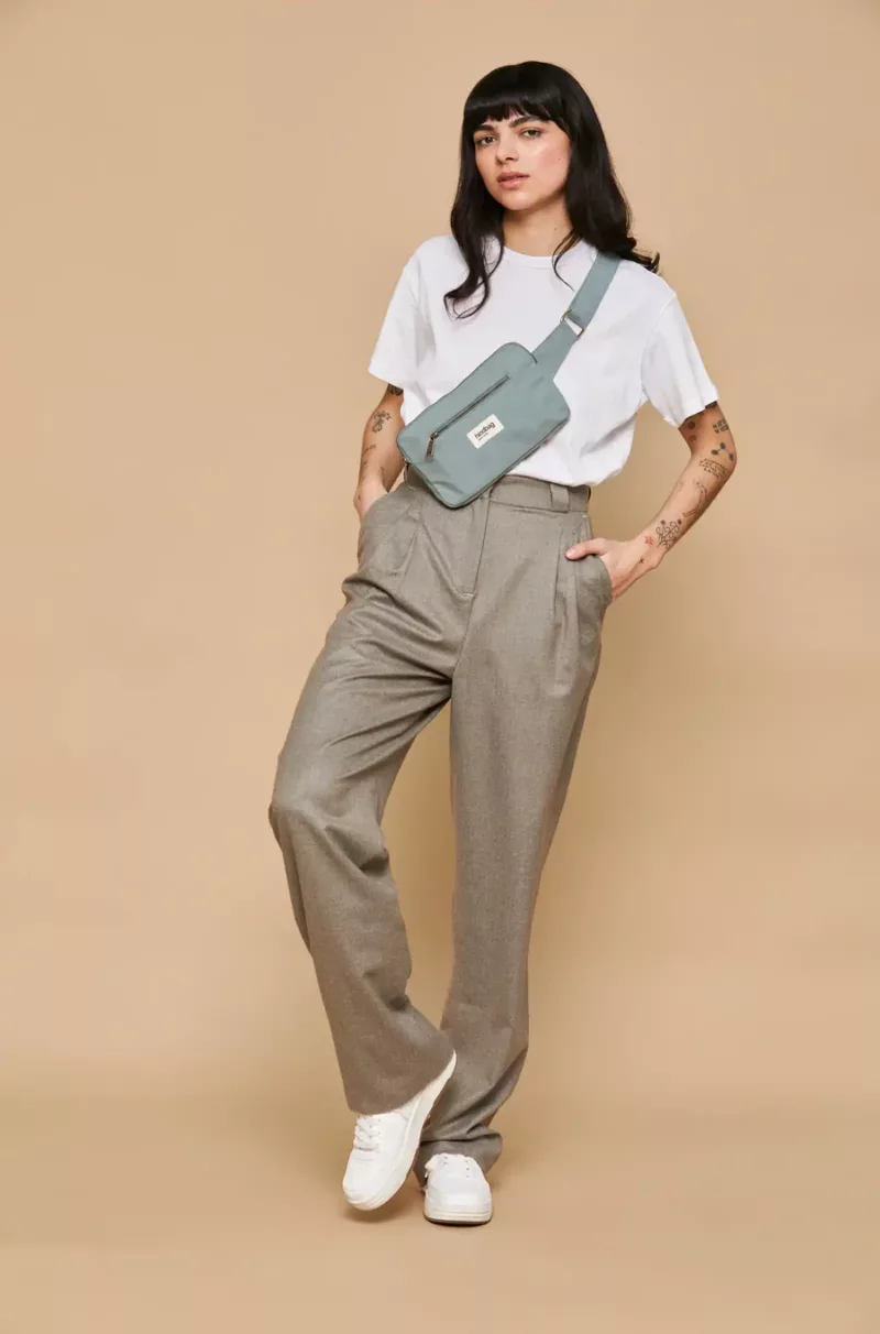 Sac banane rectangulaire Harry - Sauge