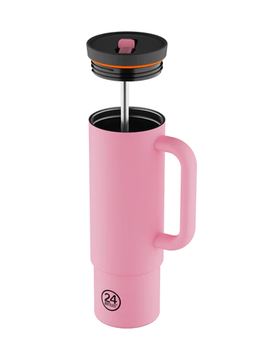 Straw Cup 800ml - Flamingo