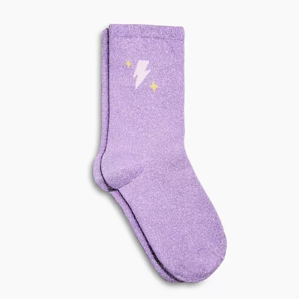 Chaussettes Pailletées Violettes