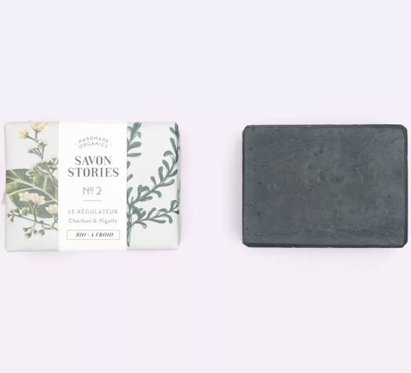 N°2 Le Régulateur - Savon Bio & Naturel Détox au Charbon - Savon Stories