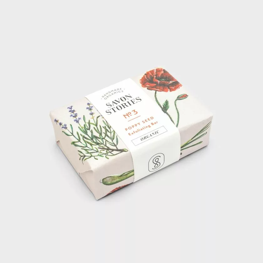 N°3 L’Exfoliant - Savon Bio & Naturel aux graines de pavot - Savon Stories – Image 1