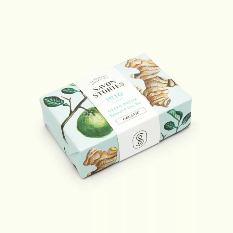 N°10 Le Détoxifiant - Savon Bio & Naturel Détox Épinard - Savon Storie