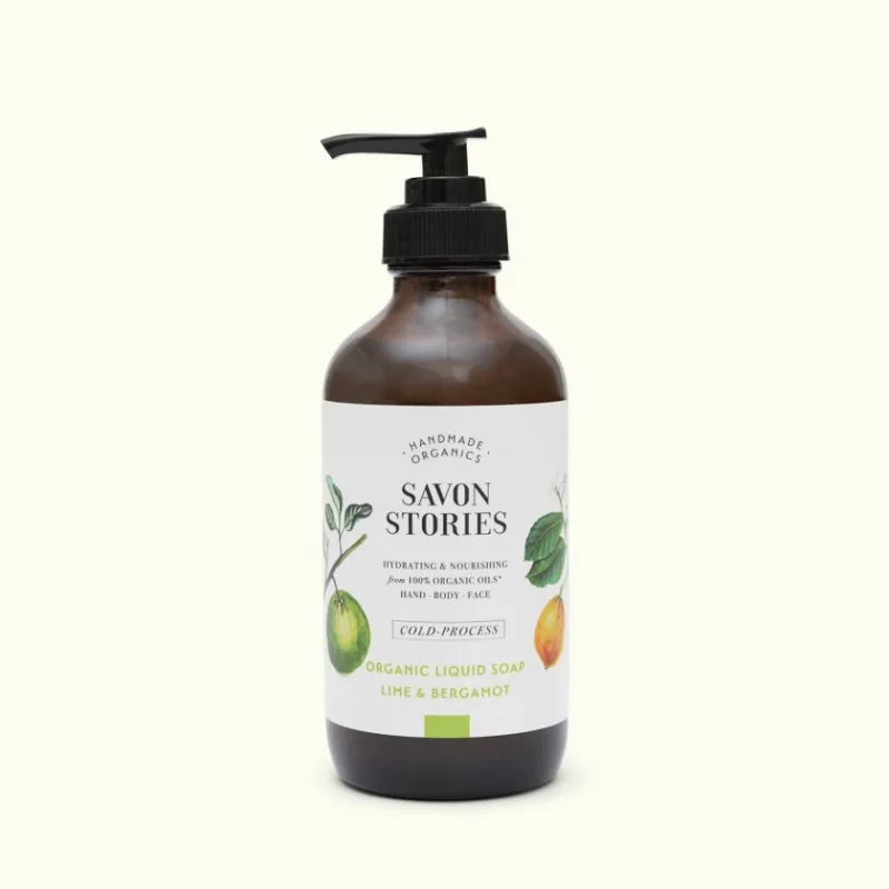 SAVON LIQUIDE BIO - CITRON VERT & BERGAMOTE - Savon Stories
