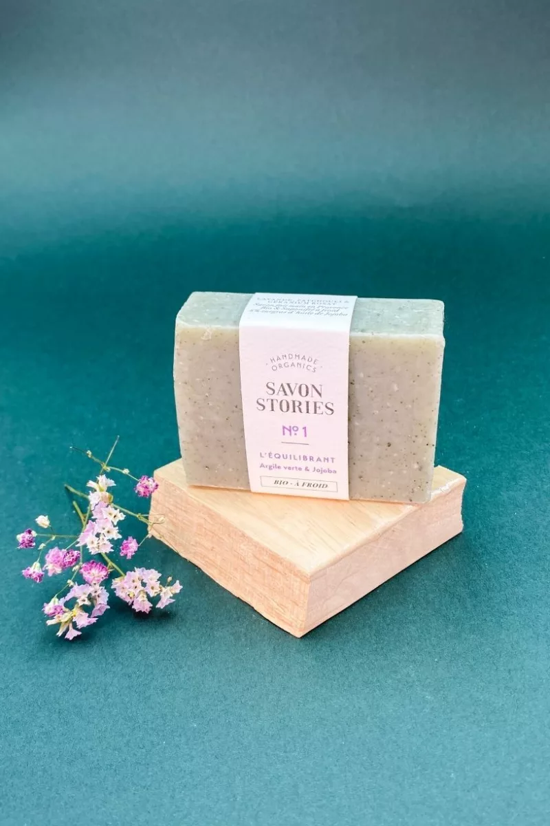 N°1 L’Équilibrant - Savon Bio & Naturel Argile Verte