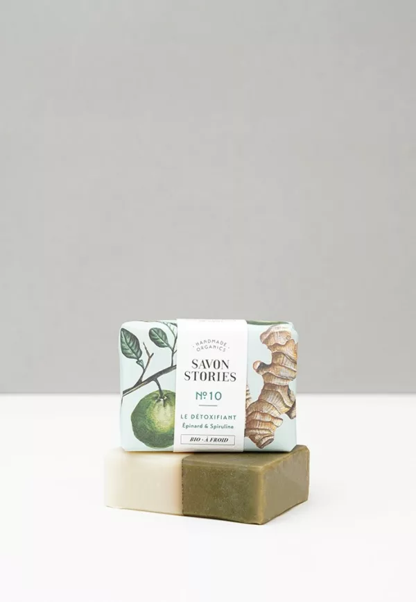N°10 Le Détoxifiant - Savon Bio & Naturel Détox Épinard - Savon Storie – Image 5