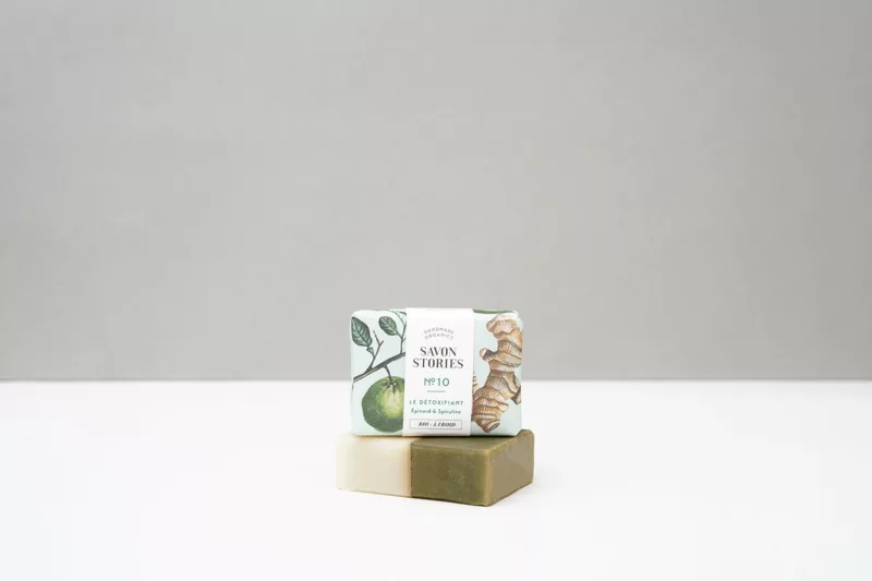 N°10 Le Détoxifiant - Savon Bio & Naturel Détox Épinard - Savon Storie
