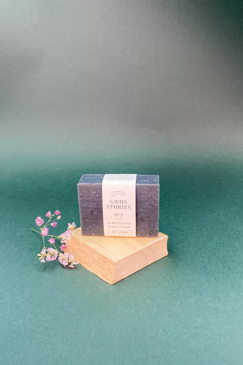 N°2 Le Régulateur - Savon Bio & Naturel Détox au Charbon - Savon Stories