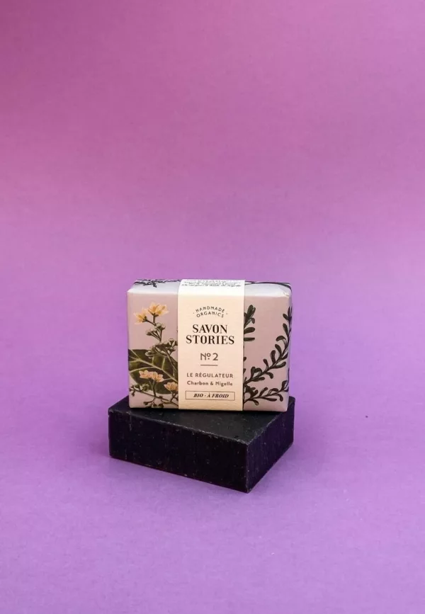 N°2 Le Régulateur - Savon Bio & Naturel Détox au Charbon - Savon Stories – Image 3