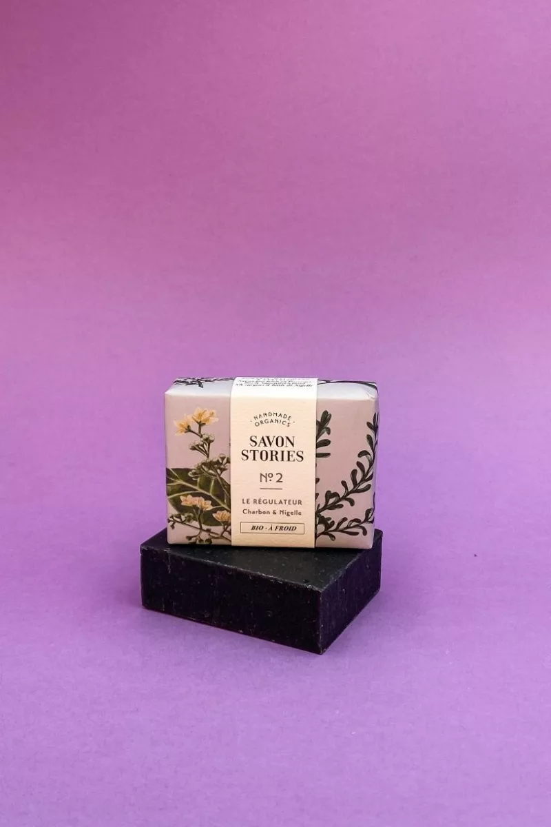 N°2 Le Régulateur - Savon Bio & Naturel Détox au Charbon - Savon Stories