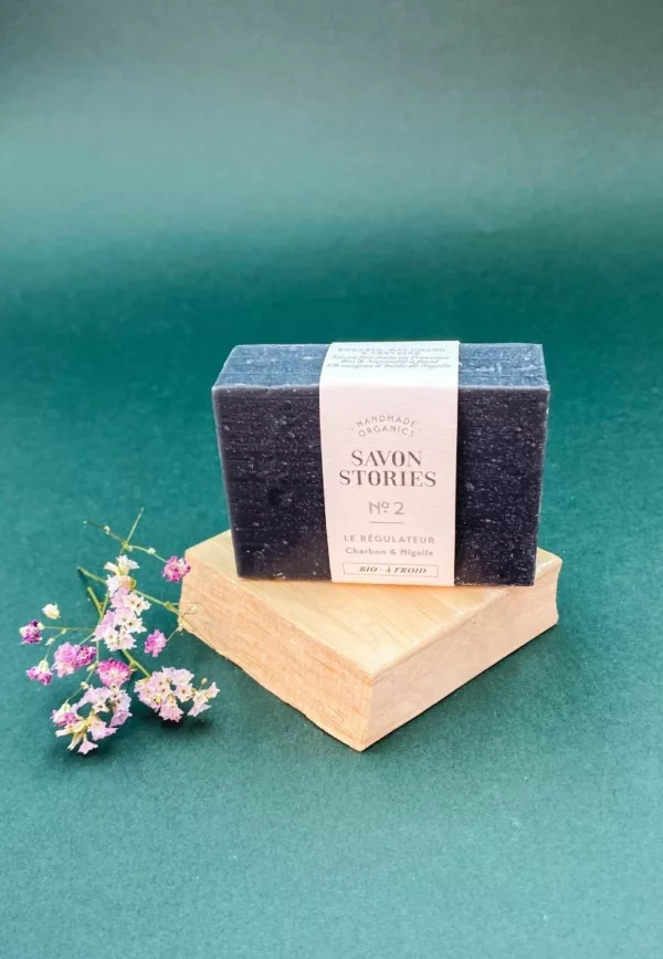 N°2 Le Régulateur - Savon Bio & Naturel Détox au Charbon - Savon Stories – Image 4