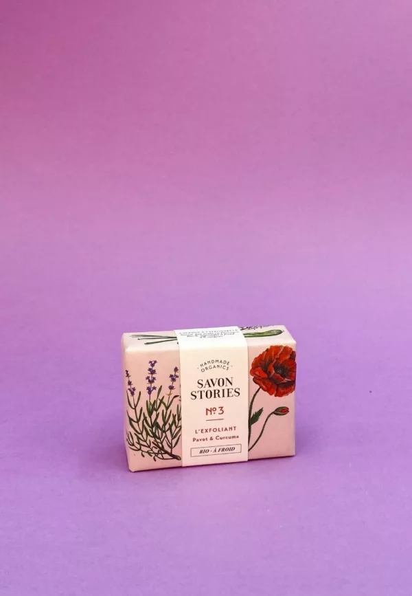 N°3 L’Exfoliant - Savon Bio & Naturel aux graines de pavot - Savon Stories – Image 4