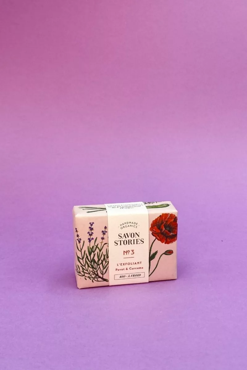 N°3 L’Exfoliant - Savon Bio & Naturel aux graines de pavot - Savon Stories