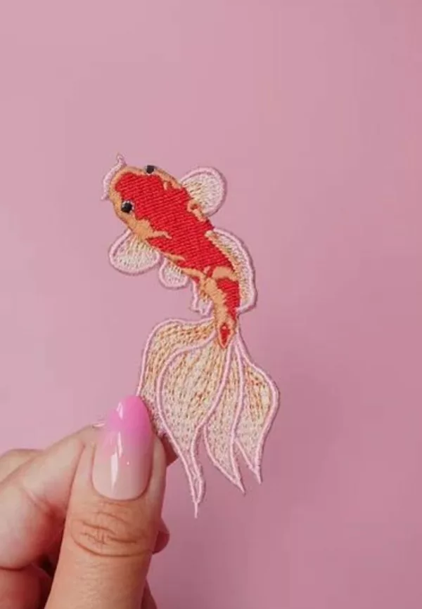 Duo de patchs thermocollants Carpe Koi – Image 1