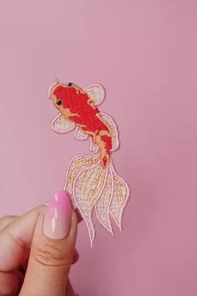 Duo de patchs thermocollants Carpe Koi – Image 1