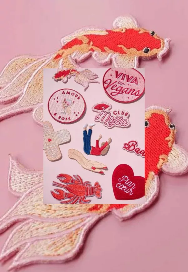 Duo de patchs thermocollants Carpe Koi – Image 4