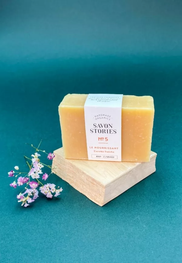N°5 Le Nourrissant - Savon Bio & Naturel Carotte Fraîche - Savon Stories – Image 3