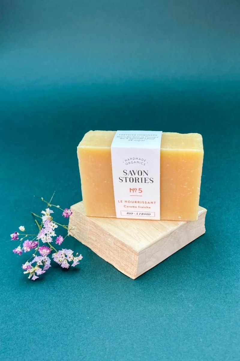 N°5 Le Nourrissant - Savon Bio & Naturel Carotte Fraîche - Savon Stories