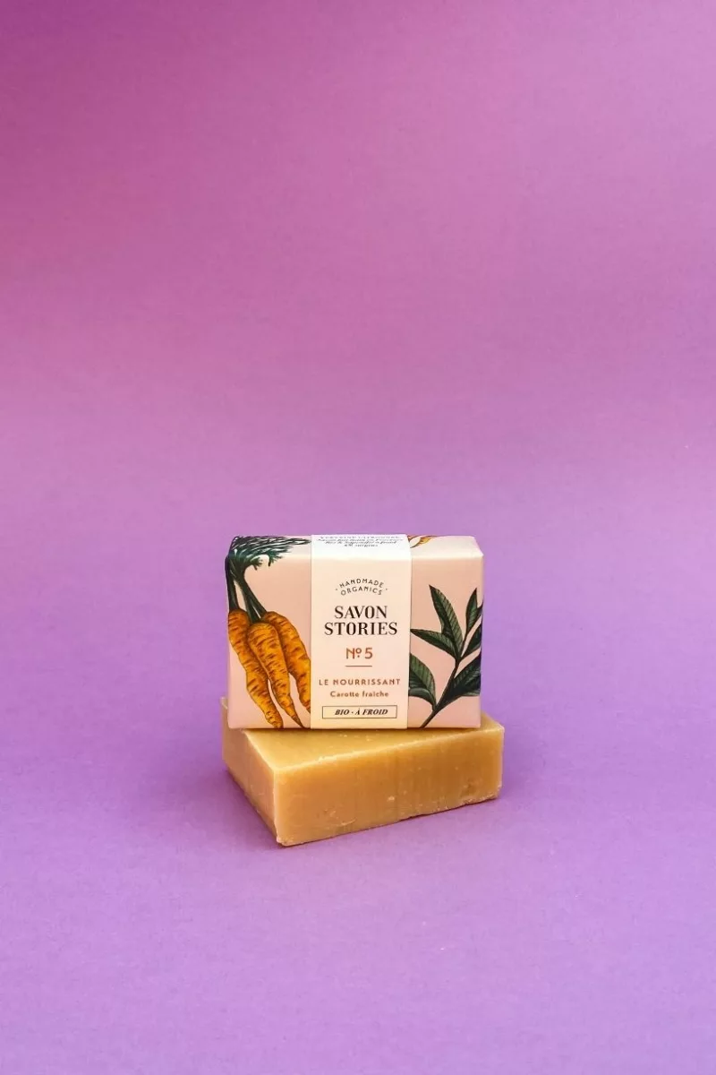 N°5 Le Nourrissant - Savon Bio & Naturel Carotte Fraîche - Savon Stories
