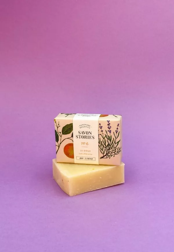 N°6 Le Doux - Savon Bio & Naturel au Lait d’Avoine - Savon Stories – Image 4