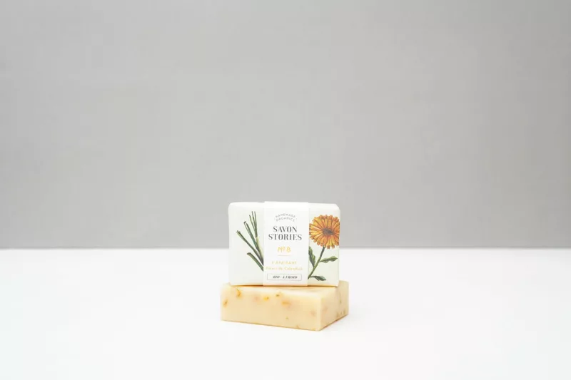 N°8 L’Apaisant- Savon Bio & Naturel Citronnelle et Calendula - Savon Stories