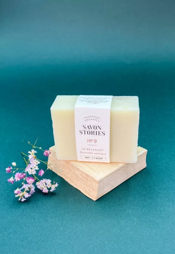 N°9 Le Relaxant - Savon Bio & Naturel Jardin Sauvage - Savon Stories – Image 4