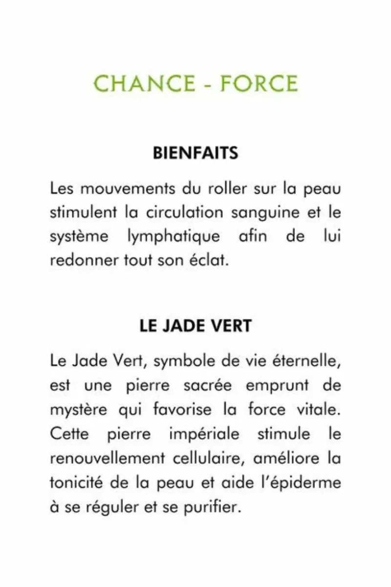 Roller Jade vert - Outil de massage