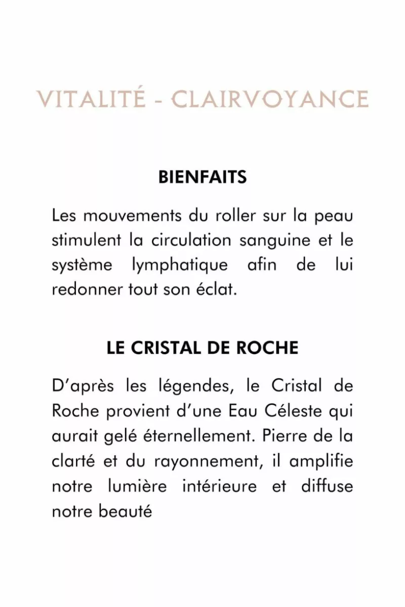 Roller Cristal de Roche - Outil de massage