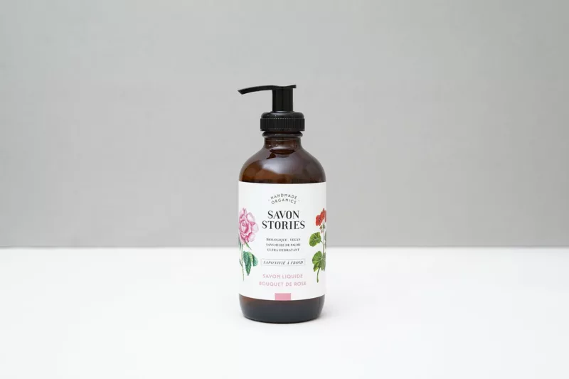 SAVON LIQUIDE BIO - BOUQUET DE ROSE - Savon Stories