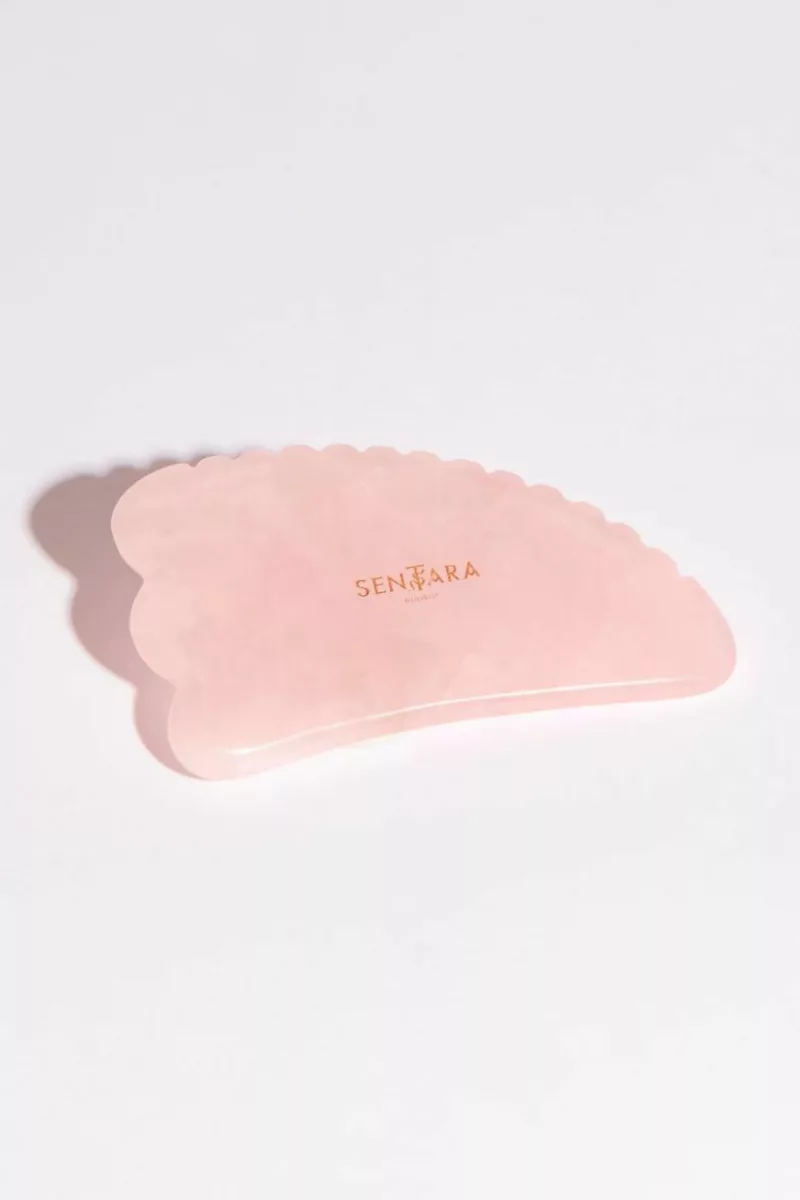 Gua Sha Corne à Dents - Quartz Rose