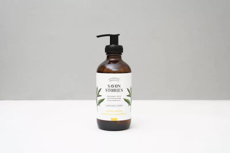 SAVON LIQUIDE BIO - VERVEINE & CITRONNELLE - Savon Stories