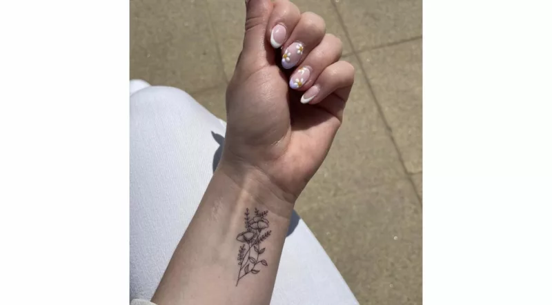 Tatouage éphémère : Floral - Sioou