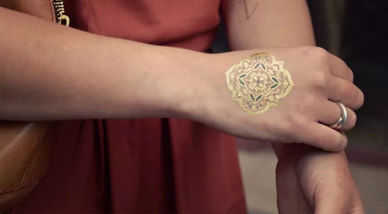 Tatouage éphémère : Mandala Azulejos - Sioou